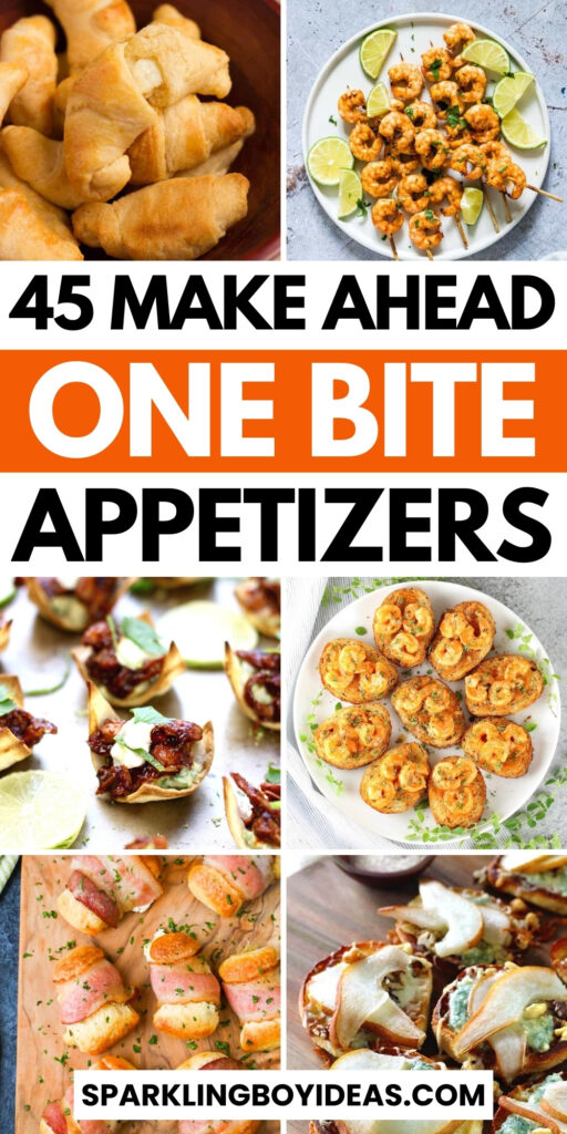 fancy easy make ahead one bite appetizers for parties