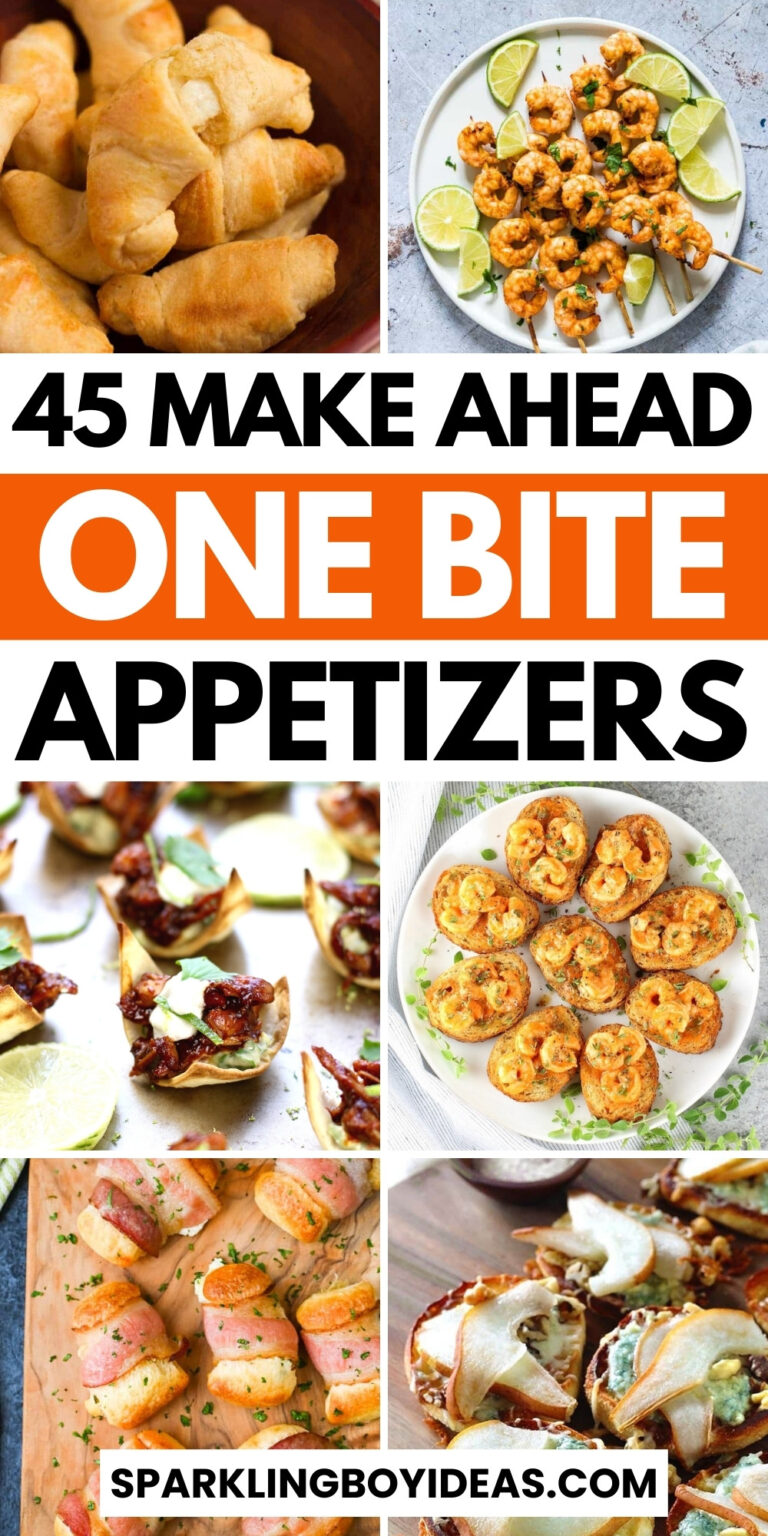 45 Fancy Make Ahead One Bite Appetizers - Sparkling Boy Ideas