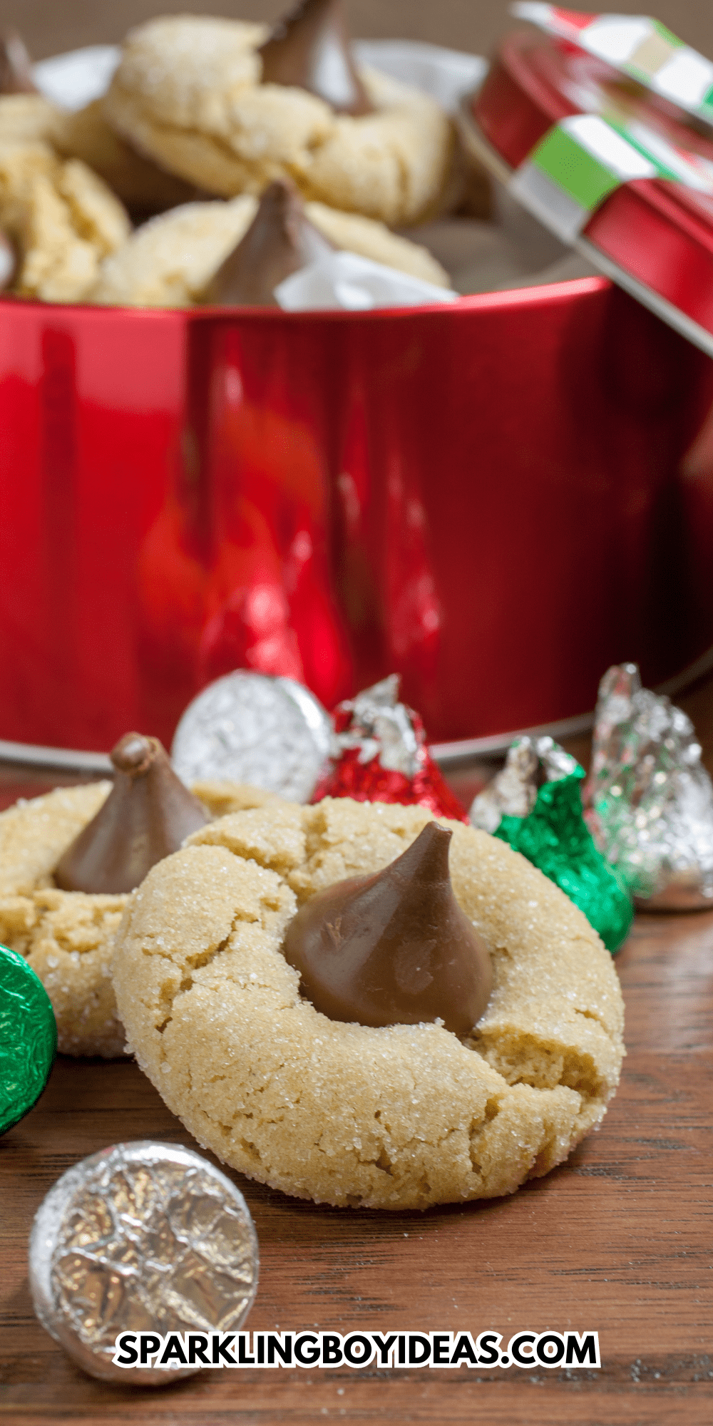 Peanut Butter Blossom Cookies Sparkling Boy Ideas