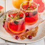 easy Thanksgiving spiced cranberry punch with alcohol is a perfect holiday cocktail or Thanksgiving cocktail