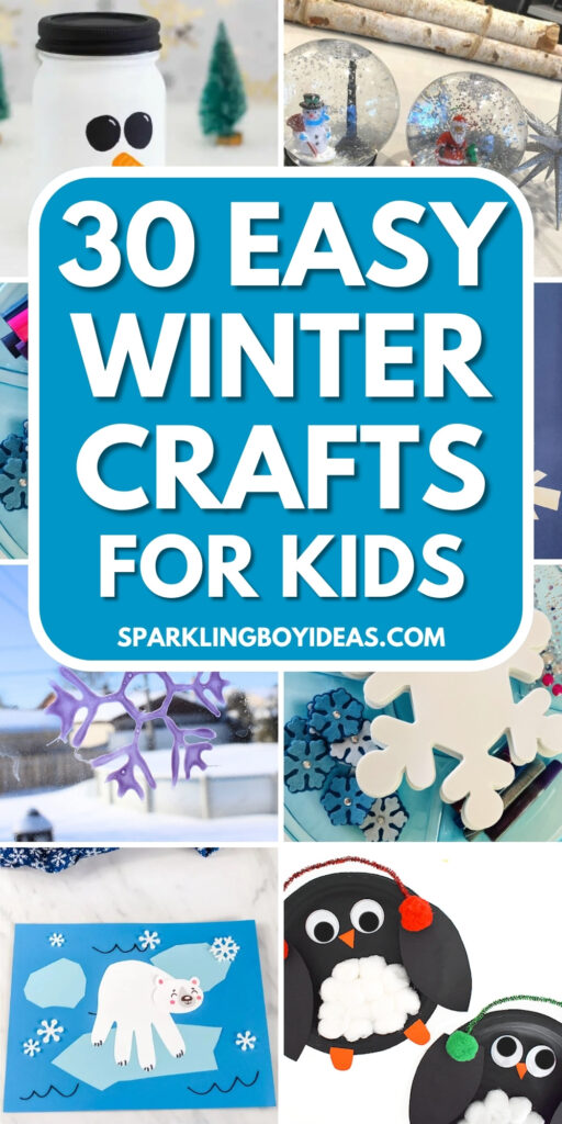 easy preschool winter crafts for kids and toddlers