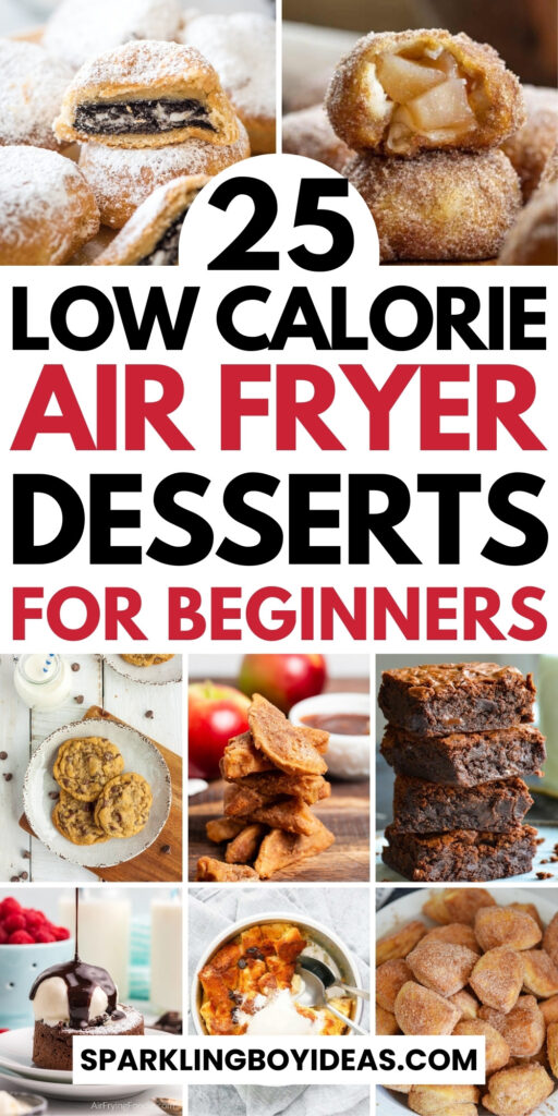 A variety of air fryer desserts including healthy air frier cookies, air fryer cakes to air fryer brownies. Get a variety of healthy dessert recipes.