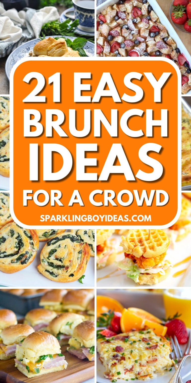 21 Cheap Easy Brunch Ideas For A Crowd - Sparkling Boy Ideas