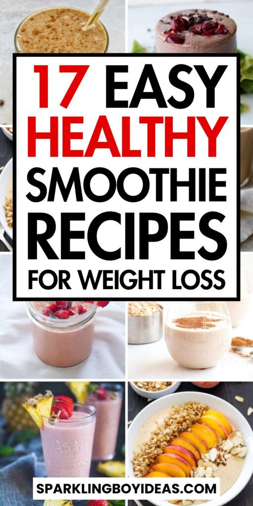 easy healthy smoothie recipes for weight loss