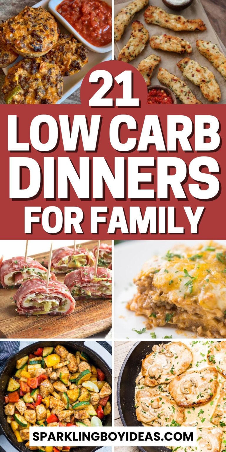 21 Easy Low Carb Dinner Recipes - Sparkling Boy Ideas