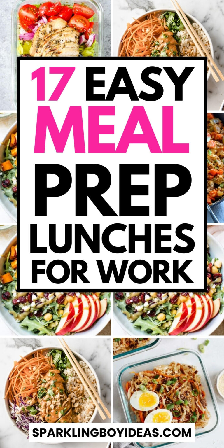 17 Easy Weekly Meal Prep Lunches - Sparkling Boy Ideas