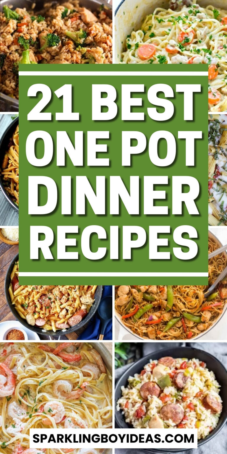 21 Easy One Pot Dinner Recipes - Sparkling Boy Ideas