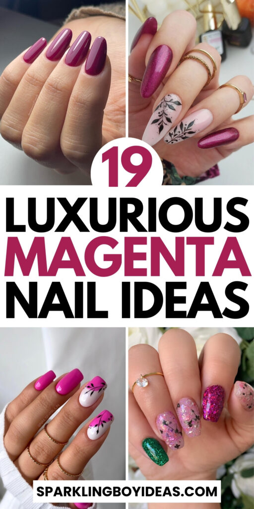 Cute Magenta Nails To Try