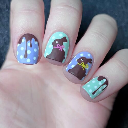 19 Simple Cute Easter Nails - Sparkling Boy Ideas