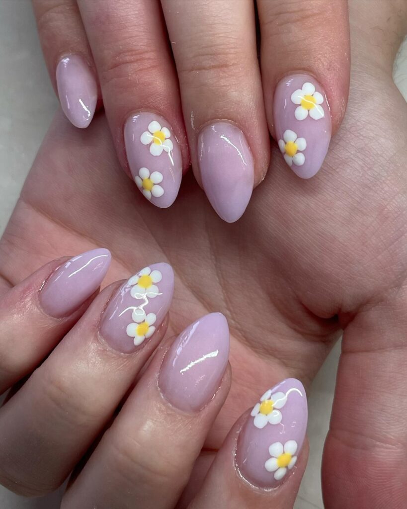 Spring nails showcasing spring nail colors and trendy flower nail designs like spring ombre nails, spring coffin nails, and cute spring nails for nails design spring inspiration