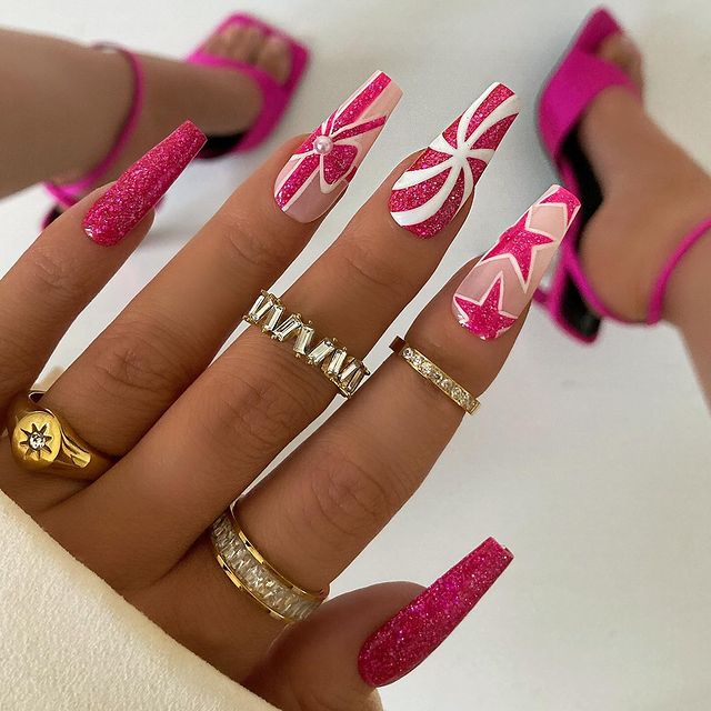 Cute Trendy Pink Nails