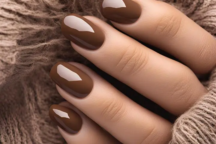 A variety of earth tone nails featuring earth tone nail art, earthy green nails, and matte earth tone nails in various designs.